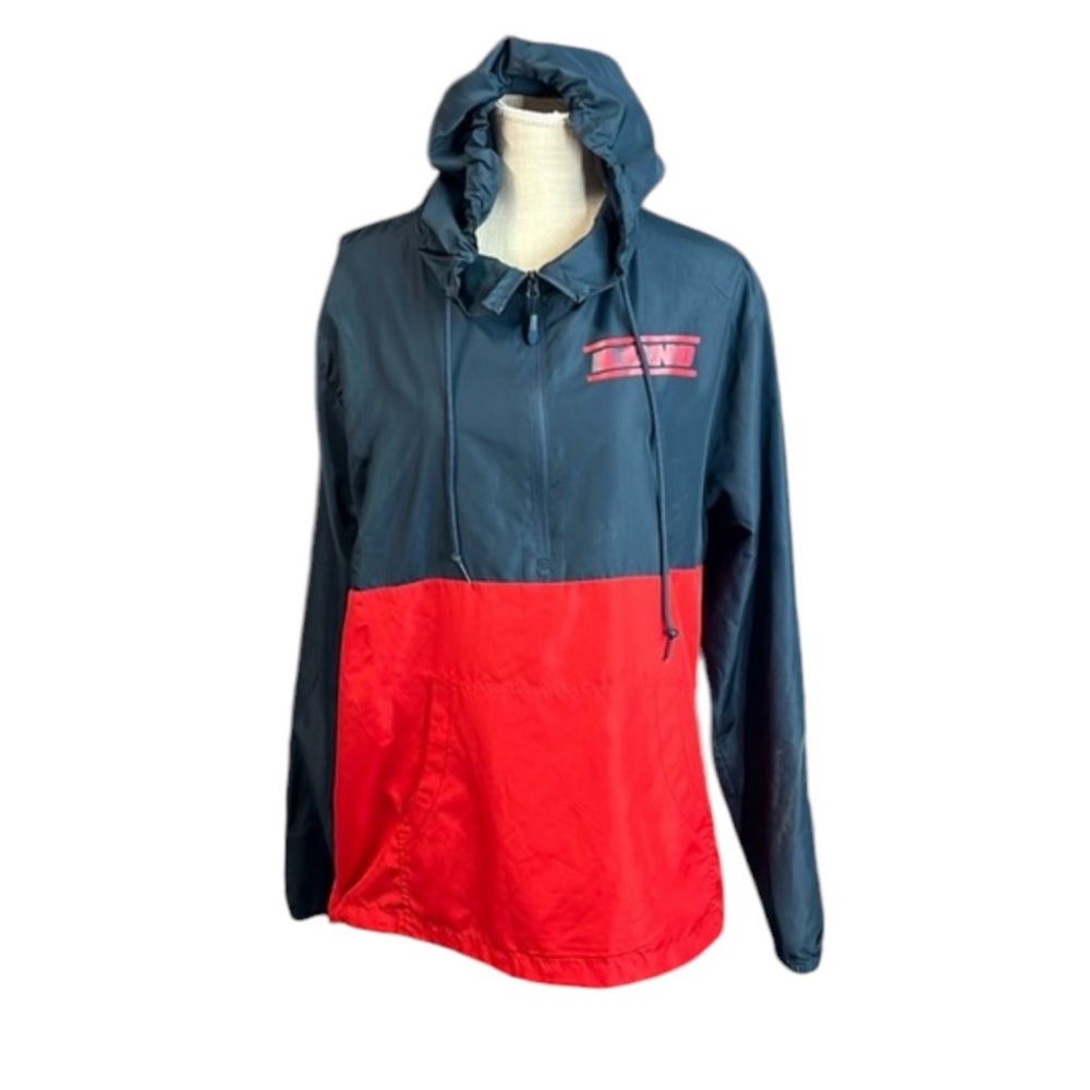 LGND Supply Co Long Sleeve Windbreaker Jacket Red Blue Mens Size L